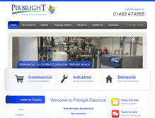 Tablet Screenshot of pirbrightelectrical.com